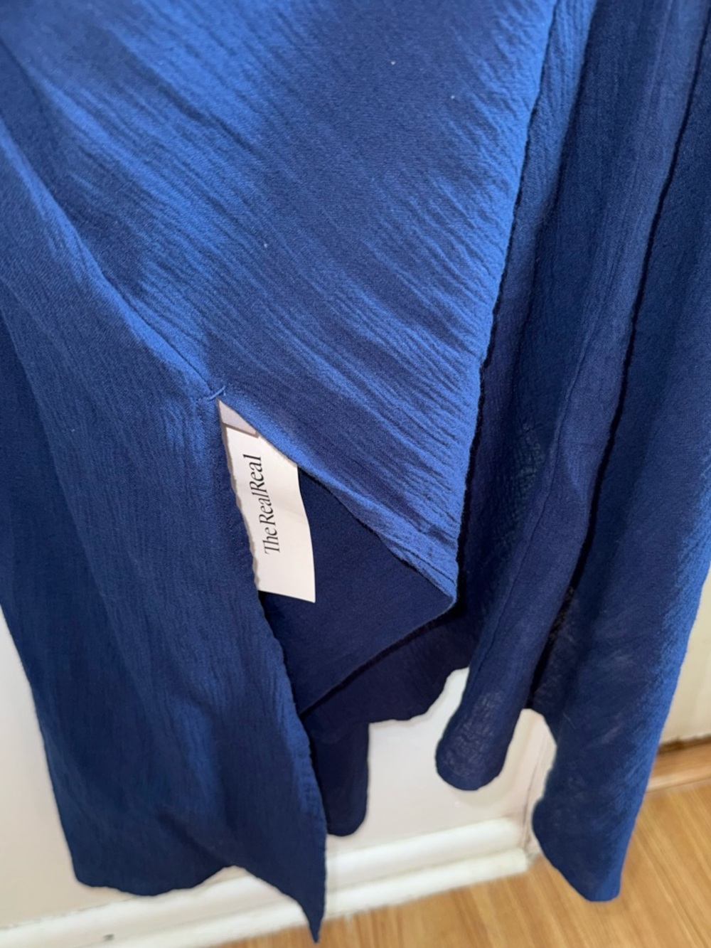 Rue Stiic Zion Maxi Dress in Navy Linen Blend - Open Back - Picture 10 of 16